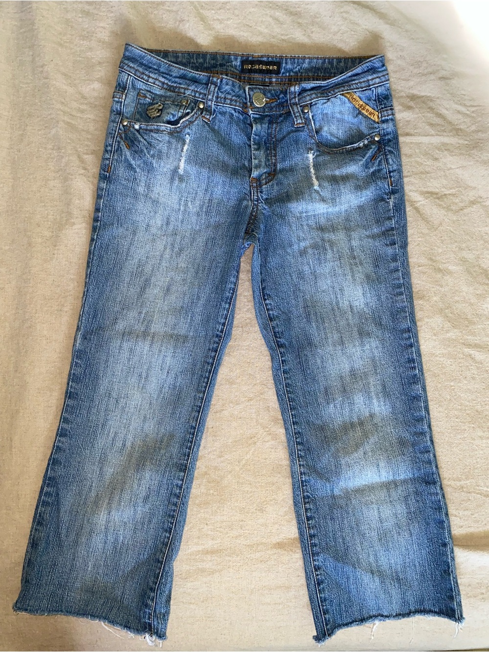 VINTAGE Rocawear capri Raw Hem size 3